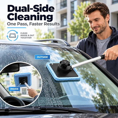 🚗 Dual-Sided Magnetic Windshield Cleaner | Clean Both Sides at Once