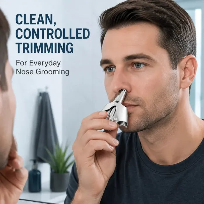 ✂️ Manual Nose Hair Trimmer | Battery-Free Grooming