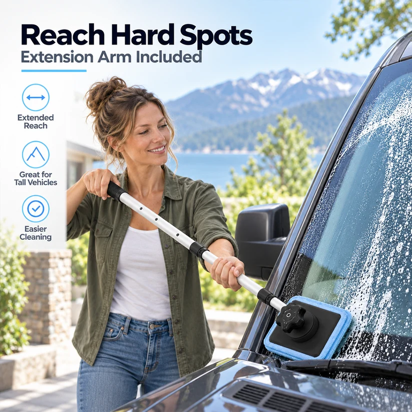 🚗 Dual-Sided Magnetic Windshield Cleaner | Clean Both Sides at Once