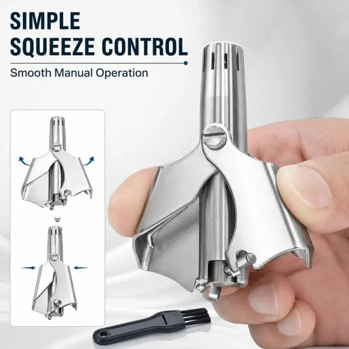 ✂️ Manual Nose Hair Trimmer | Battery-Free Grooming