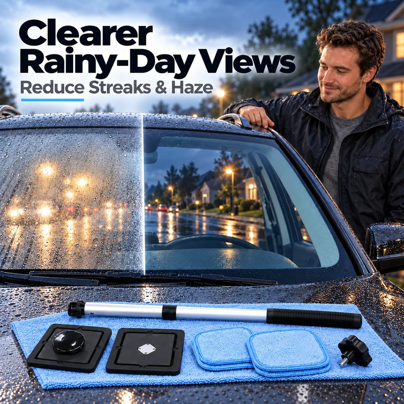 🚗 Dual-Sided Magnetic Windshield Cleaner | Clean Both Sides at Once